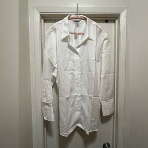 H&M Crisp White Oversized Dress Shirt
